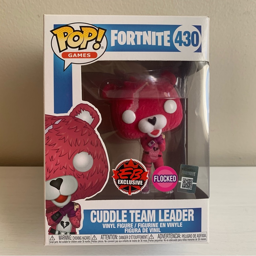 Funko Pop Games Fortnite Cuddle Team Leader #430 Flocked